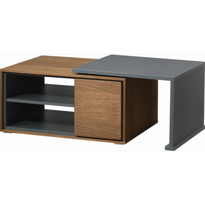 Athislus Floor Shelf Coffee Table with Storage