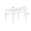 Long banc tapissier en cuir blanc