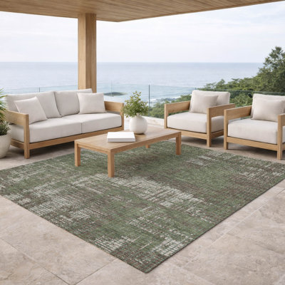 Tapis abstrait lavable à la machine intérieur / extérieur ACN2856