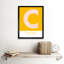 Chinchvad City Map Chinchvad Yellow - Single Picture Frame Typography
