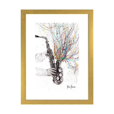 «The Jazz Saxophone» par Ashvin Harrison - reproduction imprimée