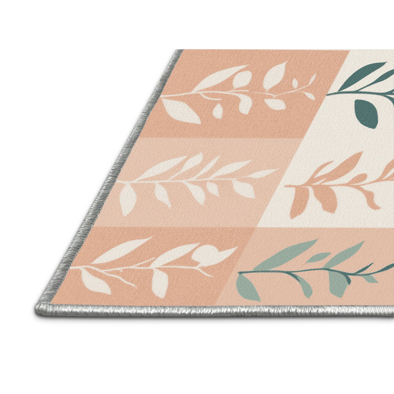 Verdant Canvas Rug, Square 5'