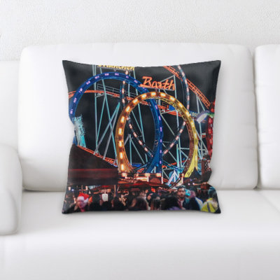 Microsuede Reversible Throw Pillow