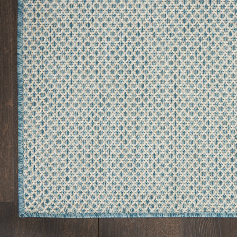 Tapis ivoire intérieur / extérieur Mcdade, Rectangulaire 3 pi x 5 pi