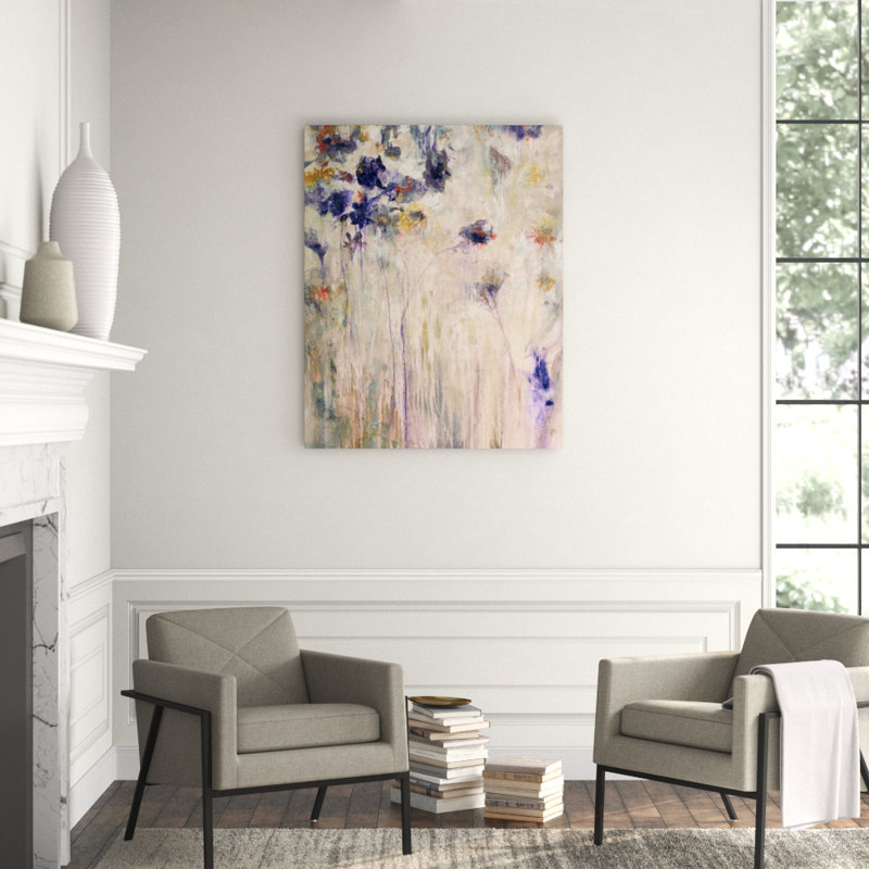 Violet Masquerade Painting by Chelsea Art Studio, 50" H x 40" W x 1.5" D, Plexi