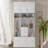 Entryway Hall Tree with Bench and Storage, 5-in-1 Modern Hall Tree with Coat Rack, 6 Drawers, 3 Cabinets and 3-Tier Top Storage for Hallway, Entryway, Living Room, Mudroom-129025625
