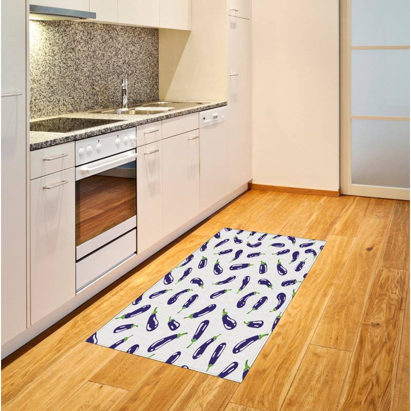 Tapis décoratif aubergine, Rectangle— 4 pi x 5 pi 8 po