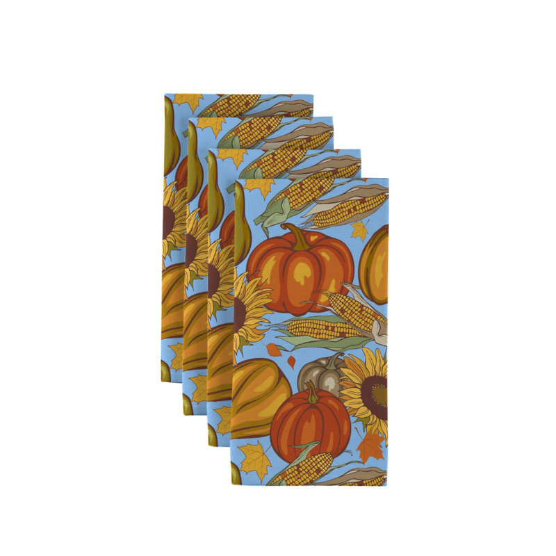 Luna Polyester Floral Square Napkin