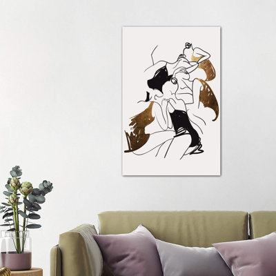 Ballerinas by Kubistika - Wrapped Canvas Print