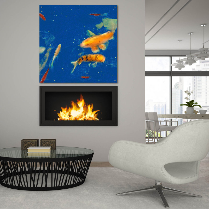 Art mural en verre acrylique, H 36 po x l 36 po x P 0,2 po