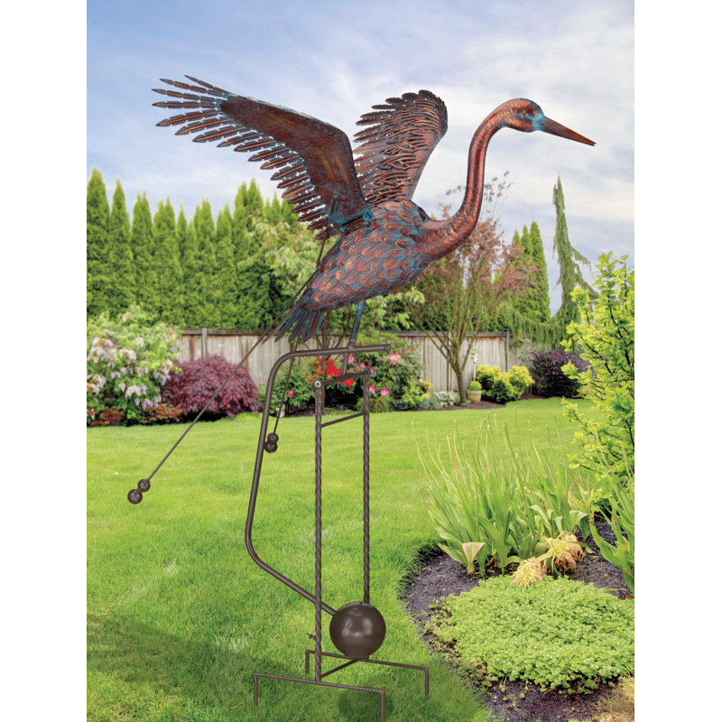 Hird Rocker Crane Garden Stake