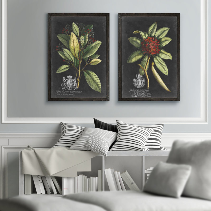 «Royal Foliage III» par Vincent Van Gogh - cadre photo 2 pièces, reproduction d'art, H 24 po x l 18 po x P 1,25 po