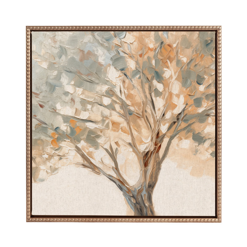 «Rustic Mediterranean Tree», art mural sur toile encadrée