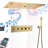Cesena Brushed Gold Recessed Ceiling Mount LED Thermostatic Rainfall Waterfall Shower System