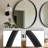 Round Wood Mirror,Modern Decoration Large Circle Wall Mirror For Bedroom, Living Room, Entryway,Bathroom-2109569583