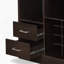 Armoire d'appoint polyvalente avec porte-bouteilles pour plusieurs pièces, idéale pour exposer et ranger divers articles
