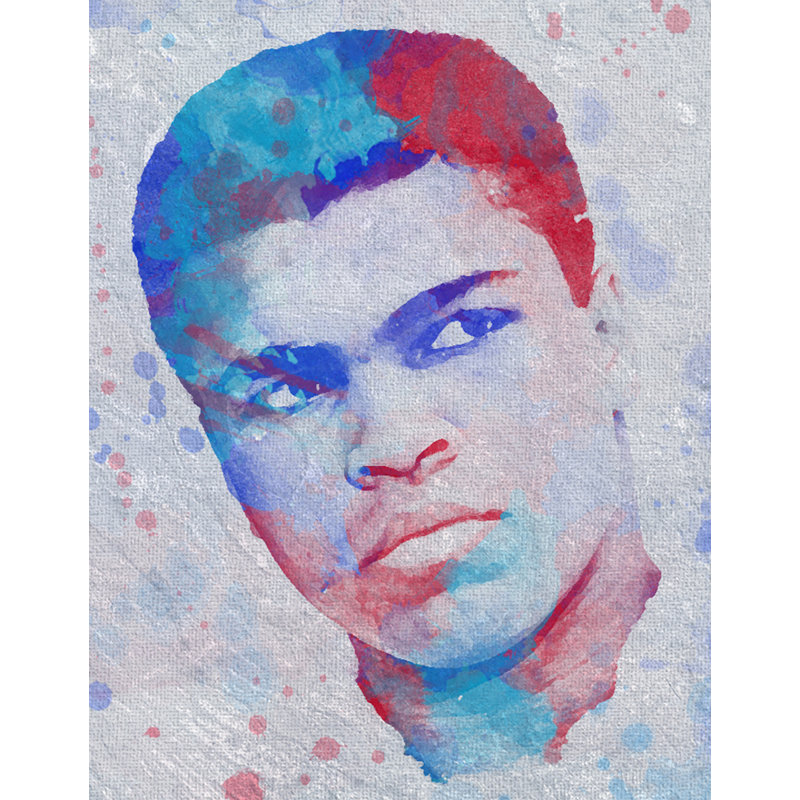« muhammad ali », impression, H 48 po x l 36 po