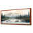 Toile avec cadre flottant brun