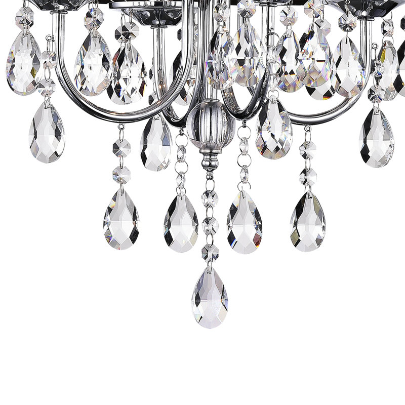 Plafonnier semi-encastré tambour 4 lumières 16,9 po lustre Albright