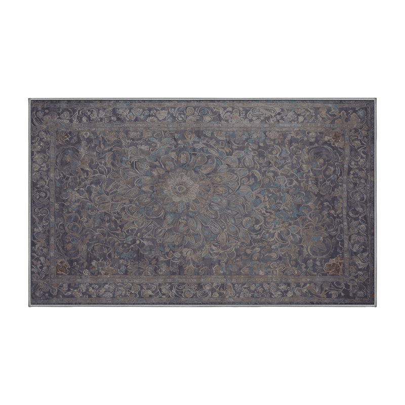 Machine Washable Pink Area Rug, Rectangle 8' x 12'