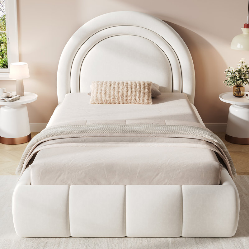 Bed, Beige