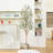 Adcock Artificial Olive Tree in Pot with Realistic Leaves and Natural Trunk-594556279-594625929