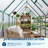 Polycarbonate Walk-In Greenhouse for Outdoors, Quick-Setup Garden Greenhouse with Roof Vent and Ventilation-124605516-124605521