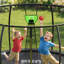 Trampolines récréatives 10 pi avec panier et basketball Funseek - bleu et gris