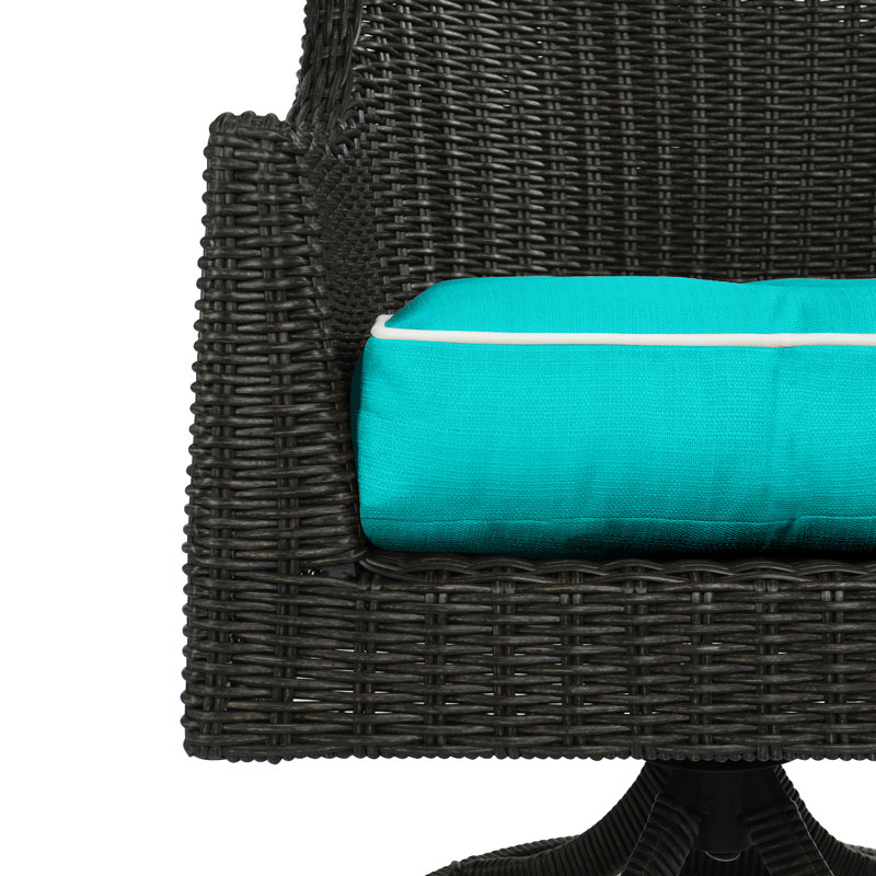 Wendin Outdoor 5'' Bench Seat Cushion, Turquoise
