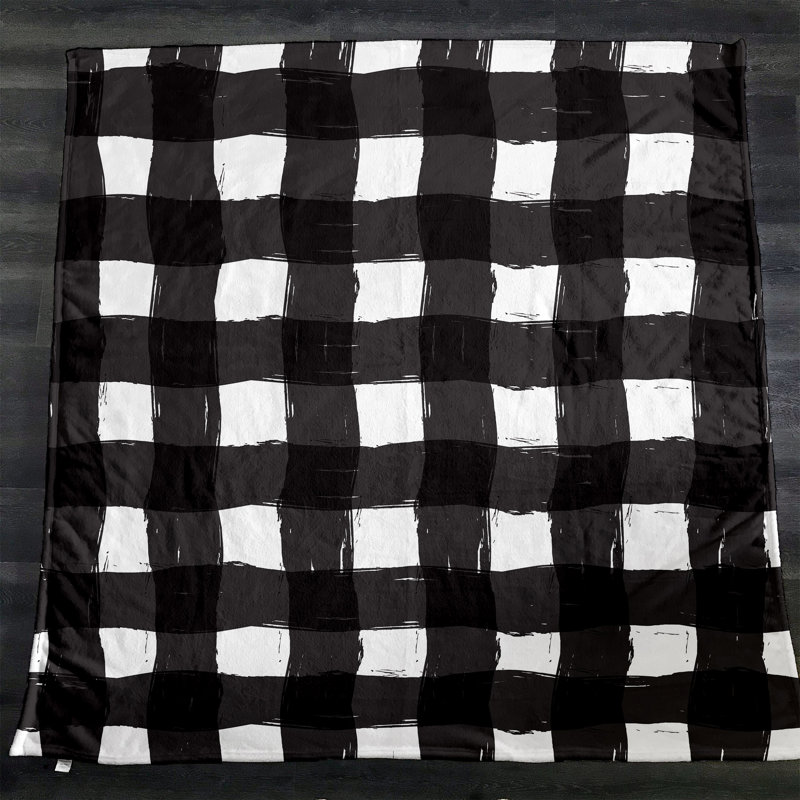 Plain Weave / Muslin Throw Blanket,  Plaid