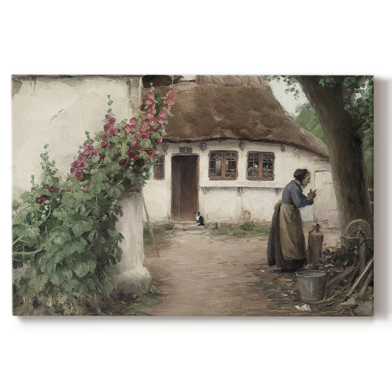 " Vintage Landscape -DLVI ", 13" H x 19" W x 1.5'' D, Wrapped Canvas