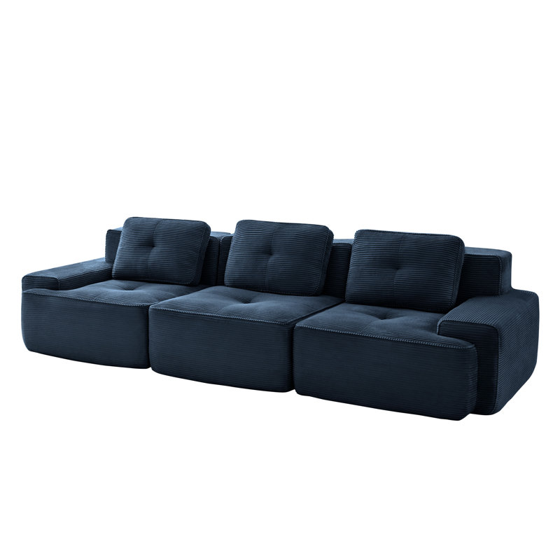 Canapé modulaire moderne 117 "pour salon 117", Bleu