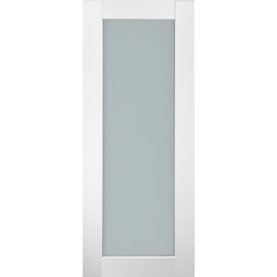 Smart Pro 207 Manufactured Wood and Glass Prefinished Paneled Interior Door Slab Belldinni 