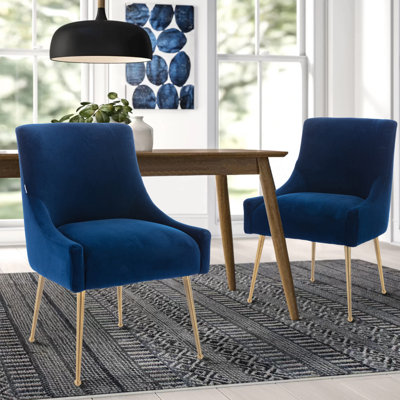 Chaise d'appoint en velours l 22 po Johileny