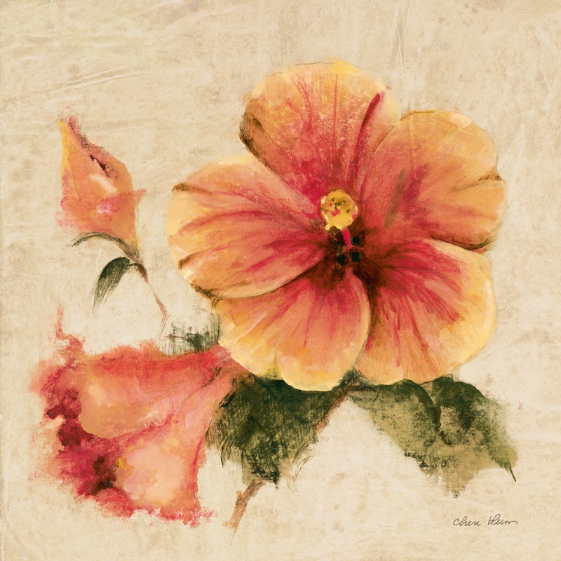 «Bright Tropics I» sur toile par Cheri Blum, H 36 po x l 36 po