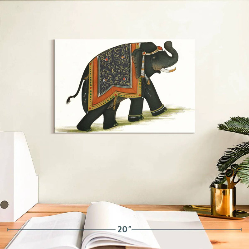 India Elephant I Light, 8" H x 12" W