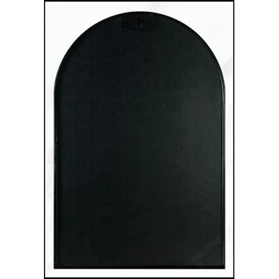 Miroir de salle de bain arqué en métal durable pour mur, réflexion claire et installation facile