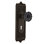 Egg & Dart Plate with Decorative Keyhole and Crystal Black Door Knob