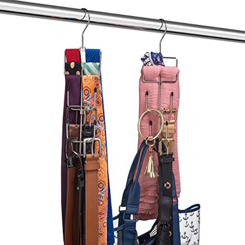 Cintre pour ceinture, cravate et accessoires - paquet de 2