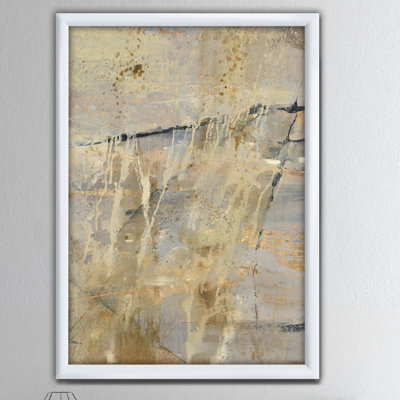 « geometric crème block ii »-reproduction d’image sur toile