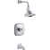 Margaux® Rite-Temp Bath and Shower Trim Set with Cross Handle and Npt Spout, Valve Not Included