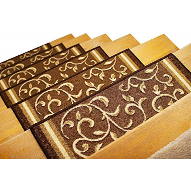 Tapis d'escalier antidérapant Weinert, Brun