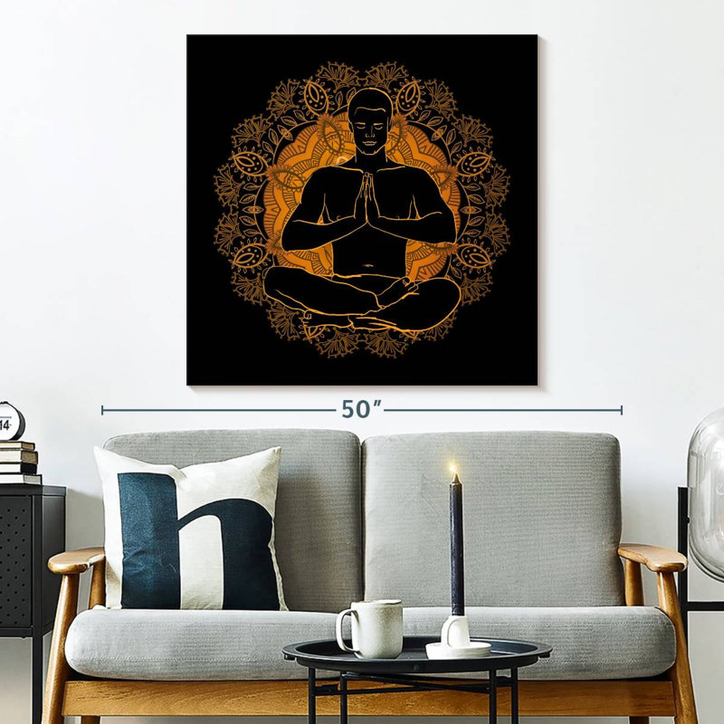 Kerrick Lotus Meditation, 33" H x 33" W