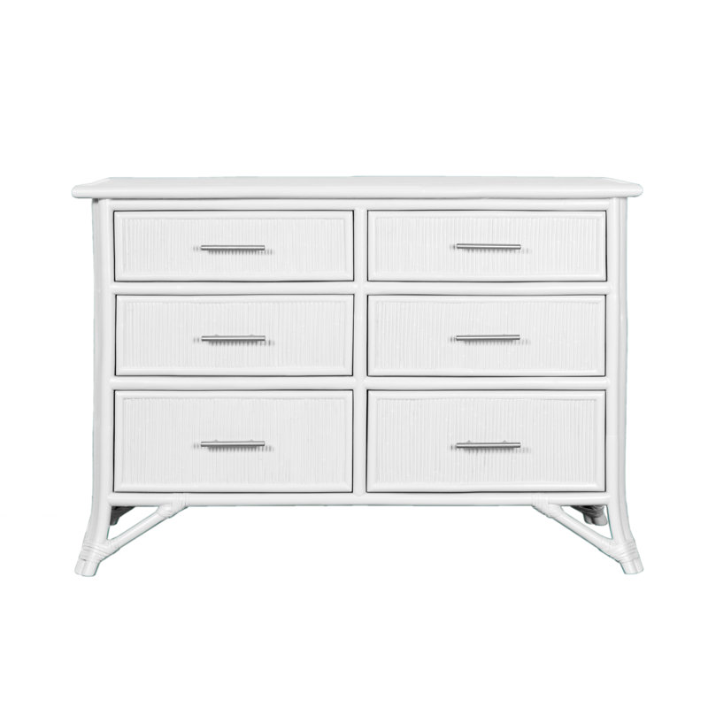 Bermuda 6 - Drawer Dresser, White