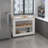 2-Drawer 2-Shelf Kitchen Island