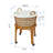 Wicker Rolling Laundry Basket with Handles