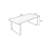 Burlywood Rectangular Solid Wood Dining Table-1132198532