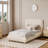Soft Cream Style Boucle Cloud Bed-7572741-5161069
