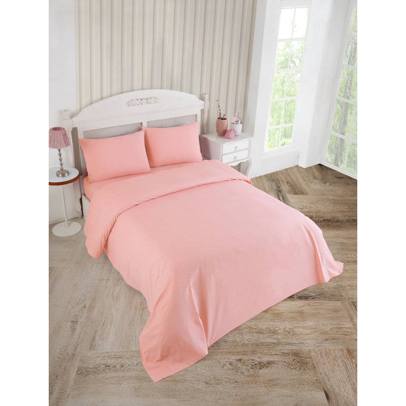 3 Pieces Bed Sheet Set, Twin, Pink