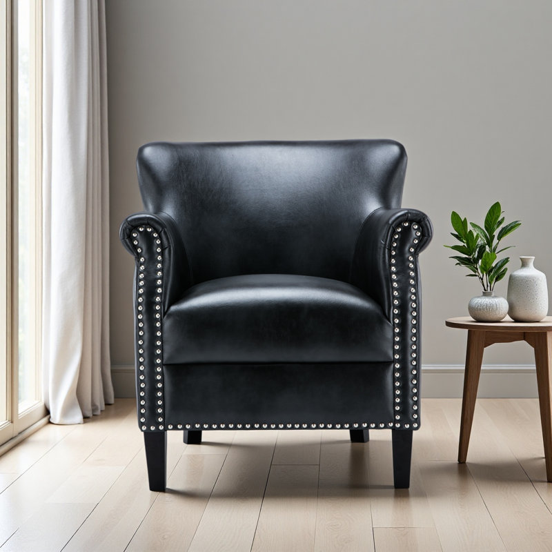 Fauteuil club, Gris anthracite